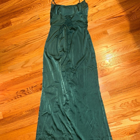 Hello Molly emerald green maxi dress with slit - Picture 4 of 6